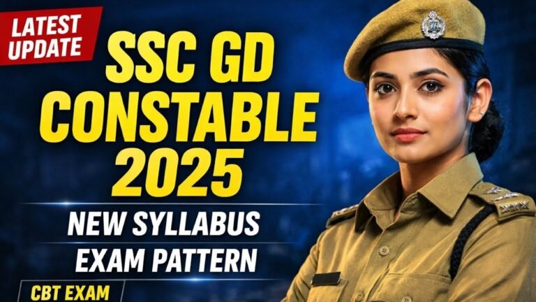 SSC GD Constable Syllabus 2025