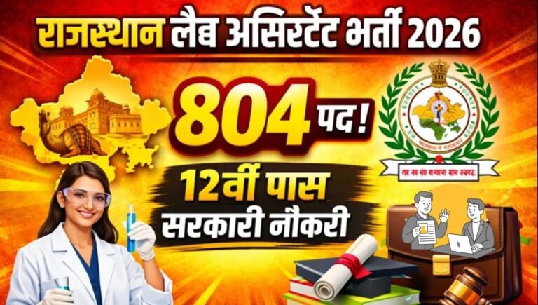 Rajasthan Lab Assistant Recruitment 2026