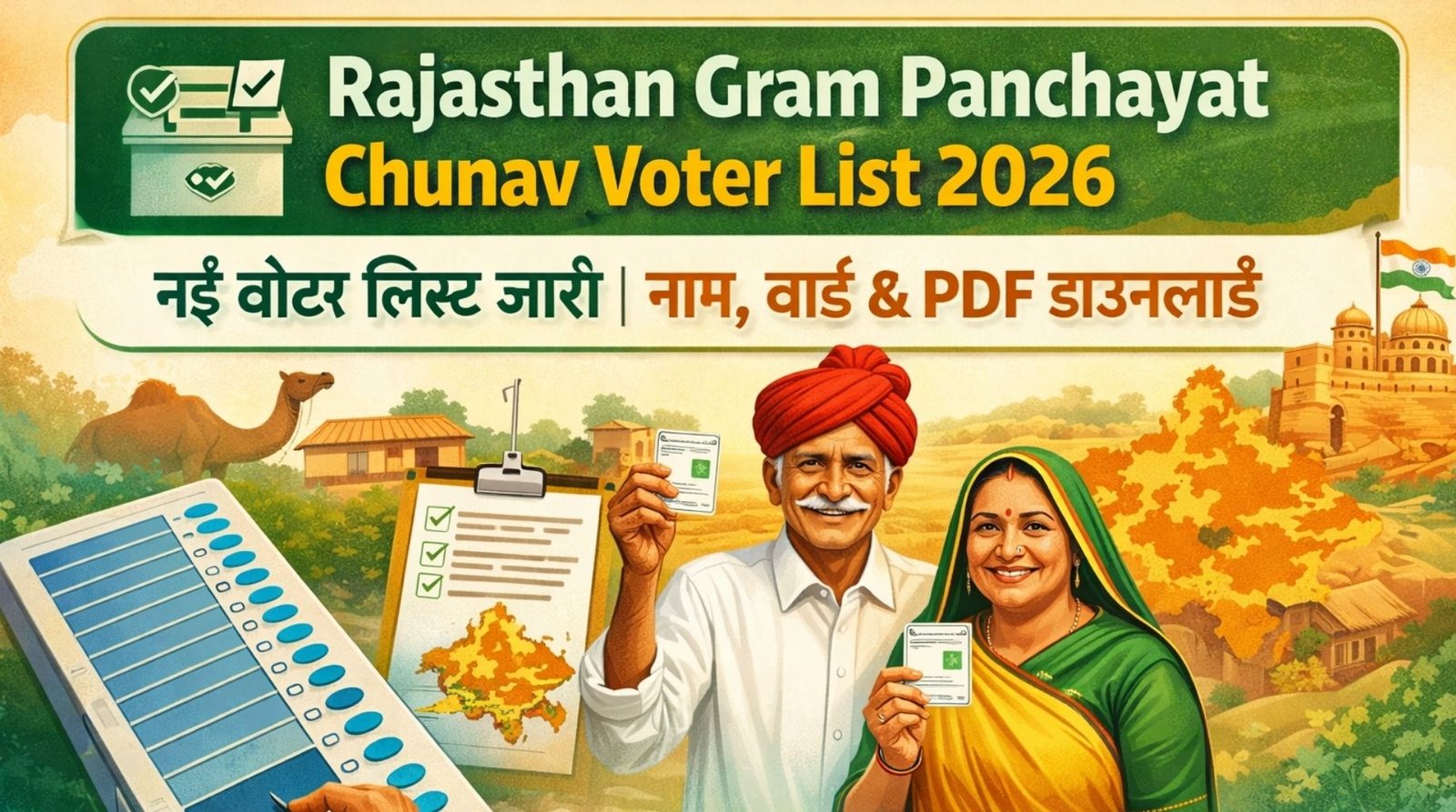 Rajasthan Gram Panchayat Chunav Voter List 2026 Released