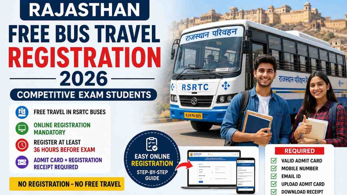 Rajasthan Free Bus Travel Registration 2026